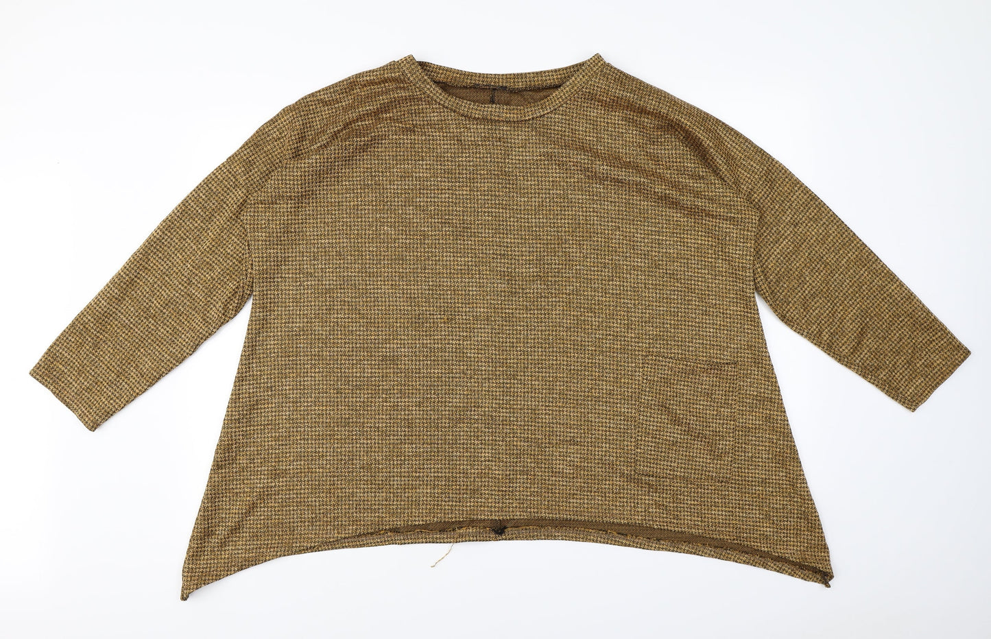 Roman  Womens Yellow   Basic T-Shirt Size L