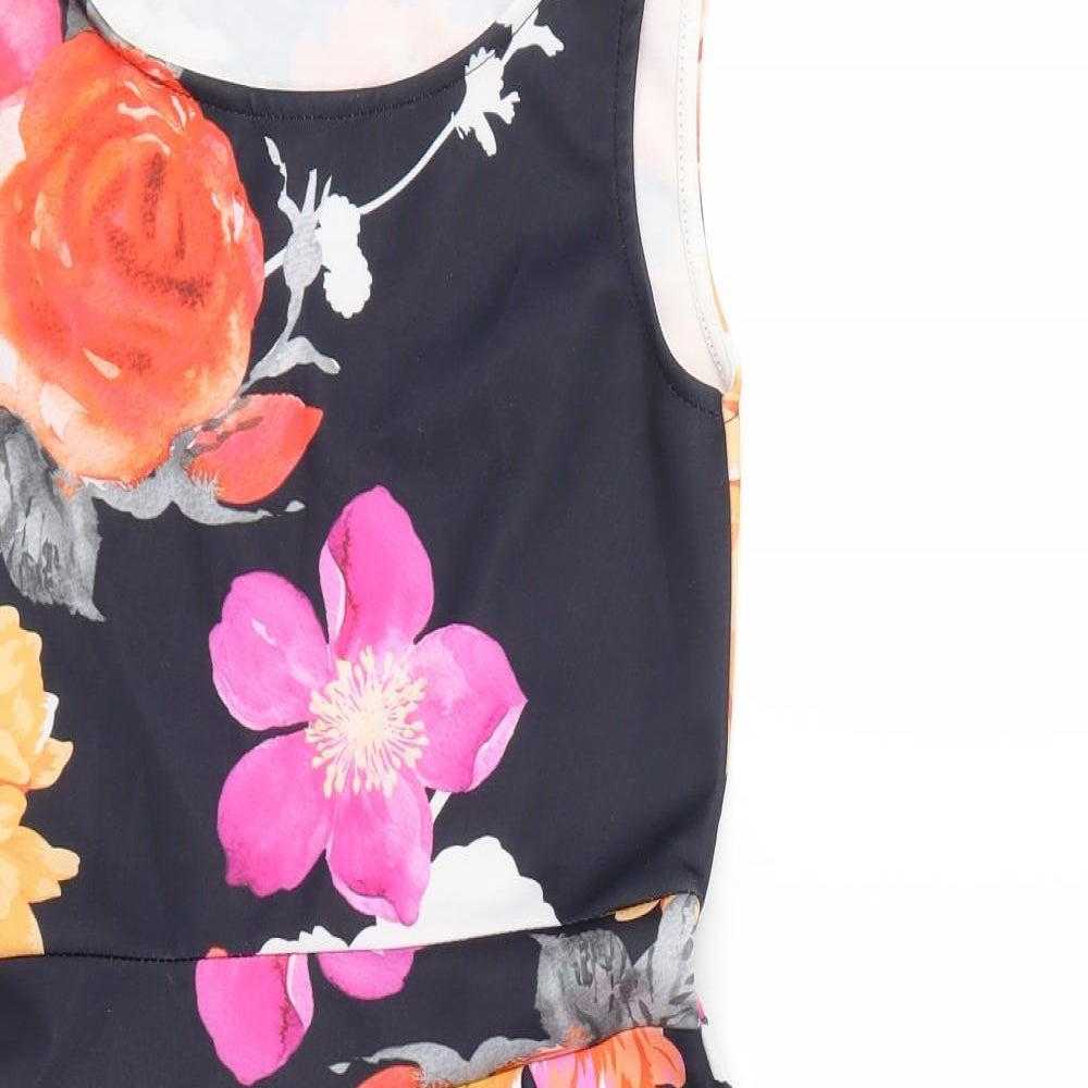 Want That Trend Womens Multicoloured Floral  Skater Dress  Size 8