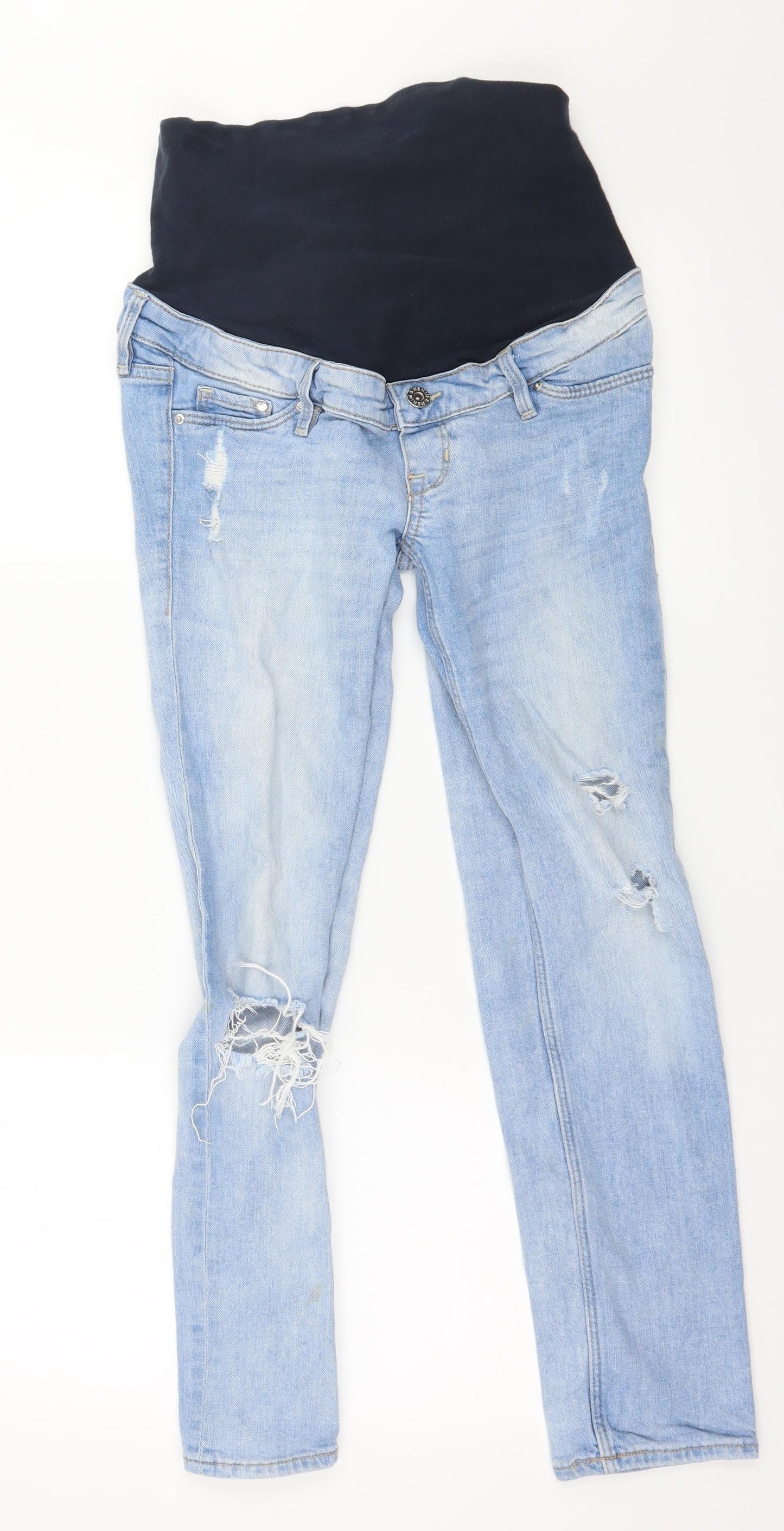 H&M Womens Blue  Denim Skinny Jeans Size 6 L26 in