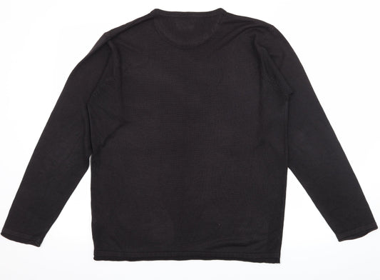 NEXT Womens Black  Knit Basic T-Shirt Size M