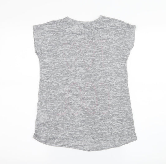 Marks and Spencer Girls Grey  Jersey Basic T-Shirt Size 11-12 Years  - Too cool