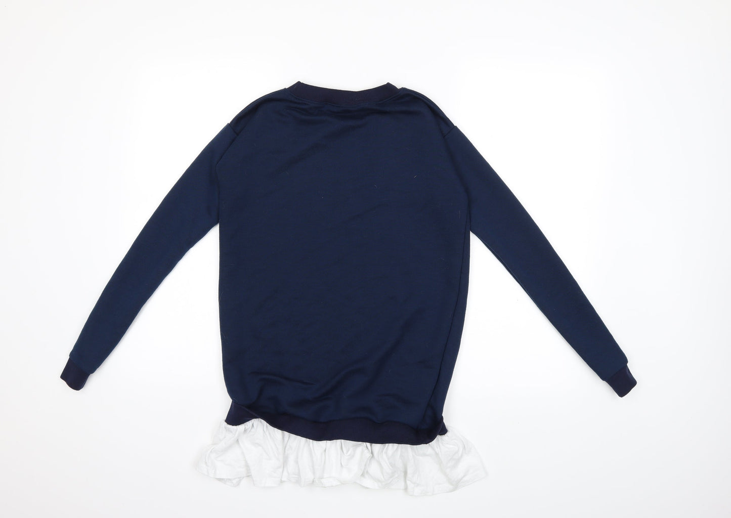 Daisy Street Womens Blue   Pullover Sweatshirt Size 8