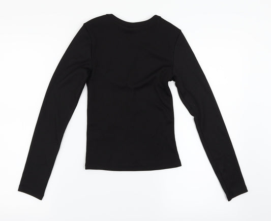 H&M Womens Black   Basic T-Shirt Size XS