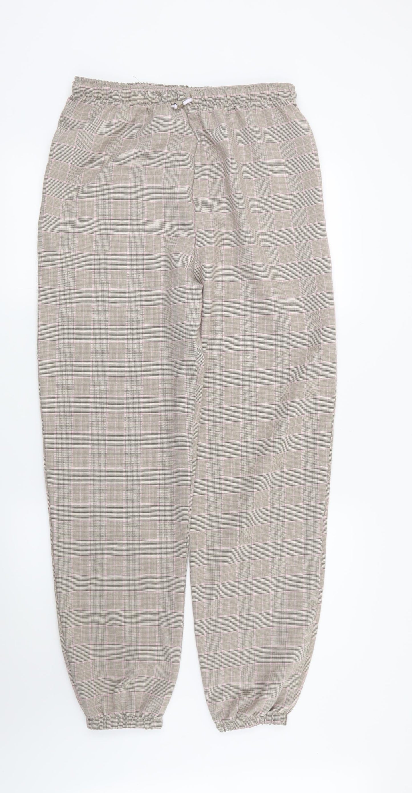 I SAW IT FIRST Womens Beige Check  Trousers  Size 12 L29 in