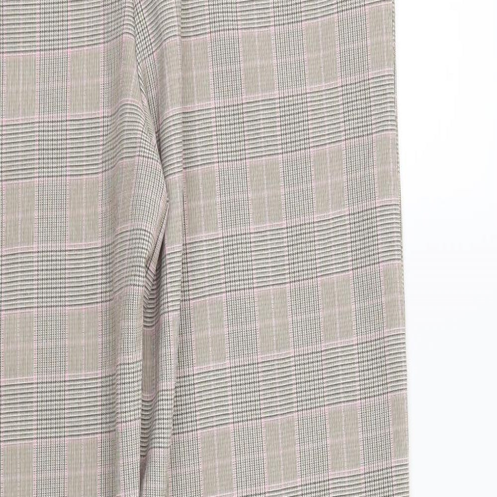 I SAW IT FIRST Womens Beige Check  Trousers  Size 12 L29 in