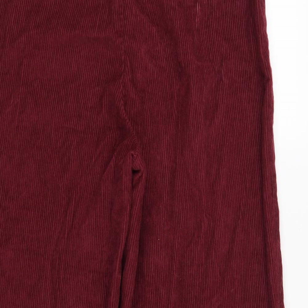 F&F Womens Red Striped  Straight Jeans Size 8 L24 in