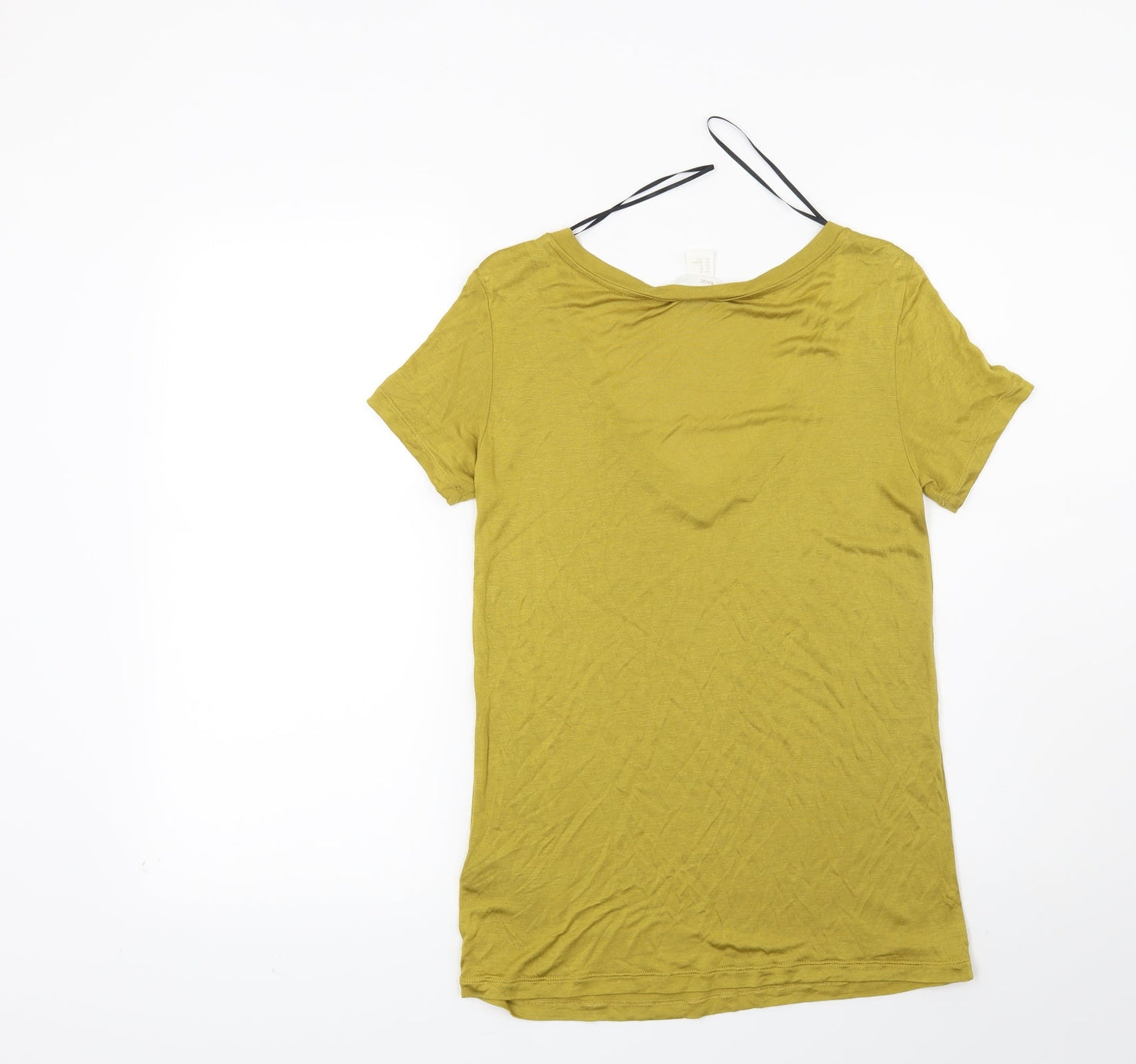 H&M Womens Yellow   Basic T-Shirt Size XS