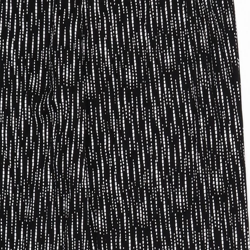 Preworn Womens Black Striped  Trousers  Size 2XL L27 in