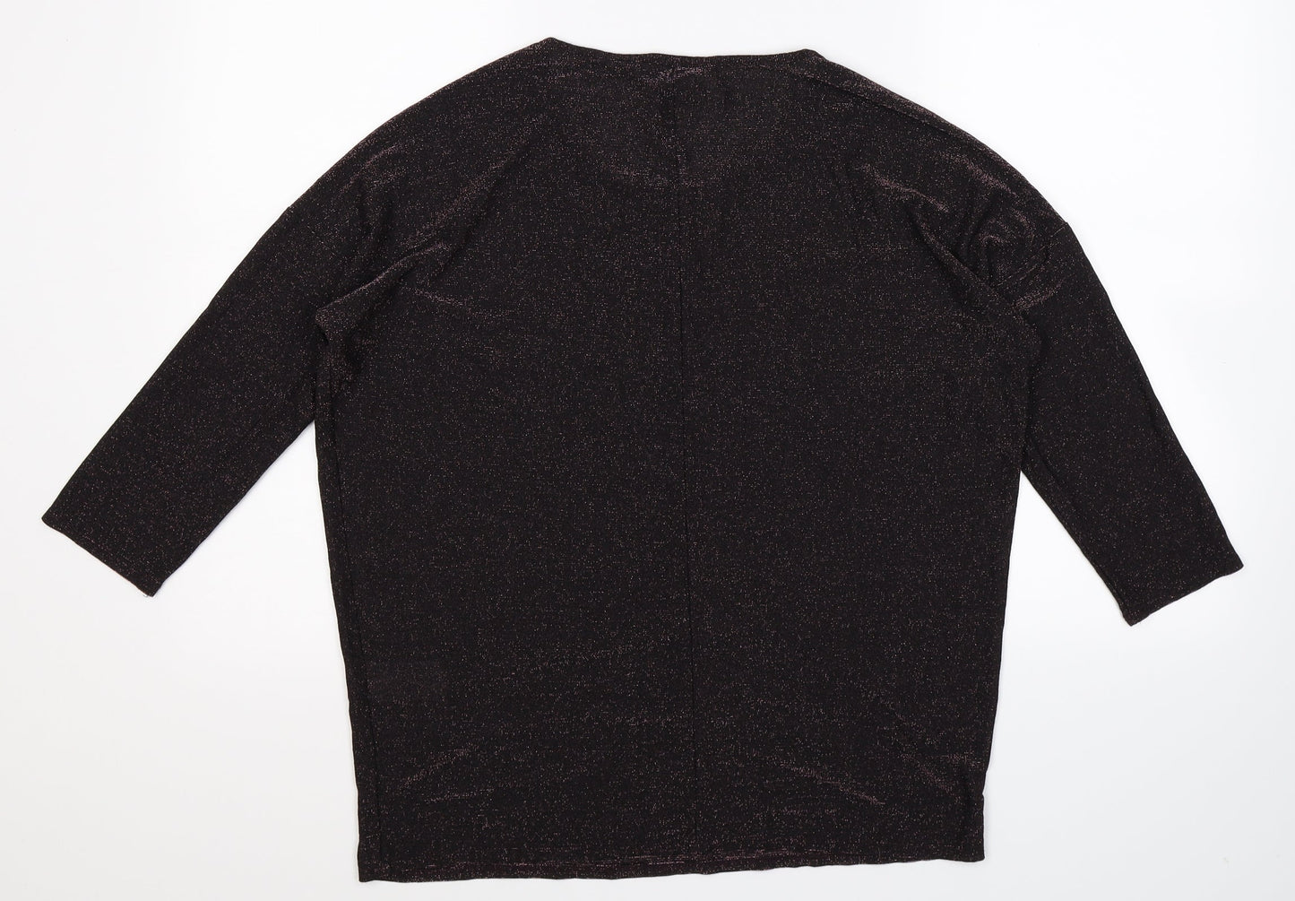 Warehouse Womens Black   Basic T-Shirt Size 14