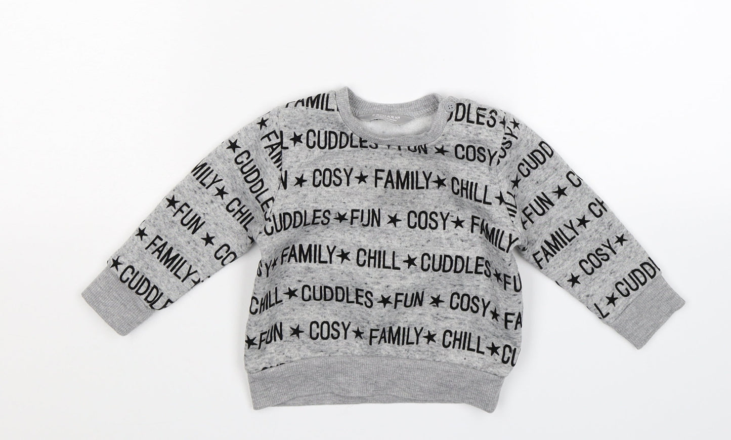 Primark Baby Grey   Pullover Jumper Size 9-12 Months