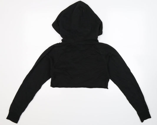 Pineapple Womens Black   Pullover Hoodie Size XS  - Cropped