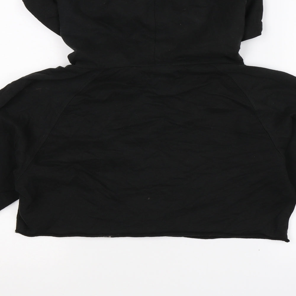 Pineapple Womens Black   Pullover Hoodie Size XS  - Cropped