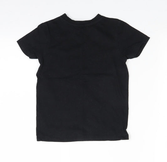 George Boys Black   Basic T-Shirt Size 4-5 Years  - legit gamer