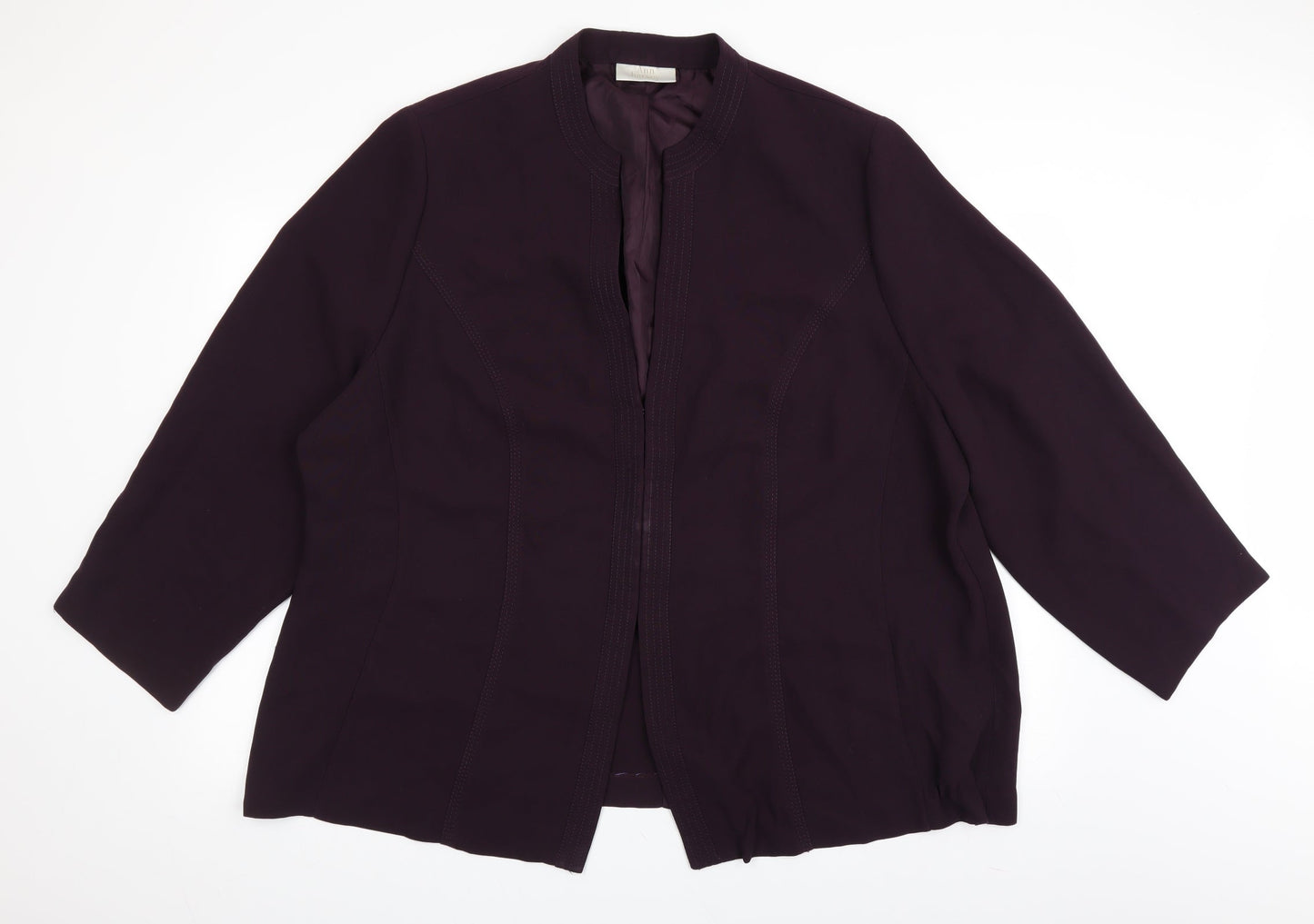 Ann Harvey Womens Purple   Jacket Blazer Size 28
