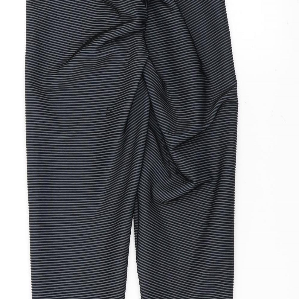 Preworn Womens Blue Striped  Jogger Leggings Size S L25 in
