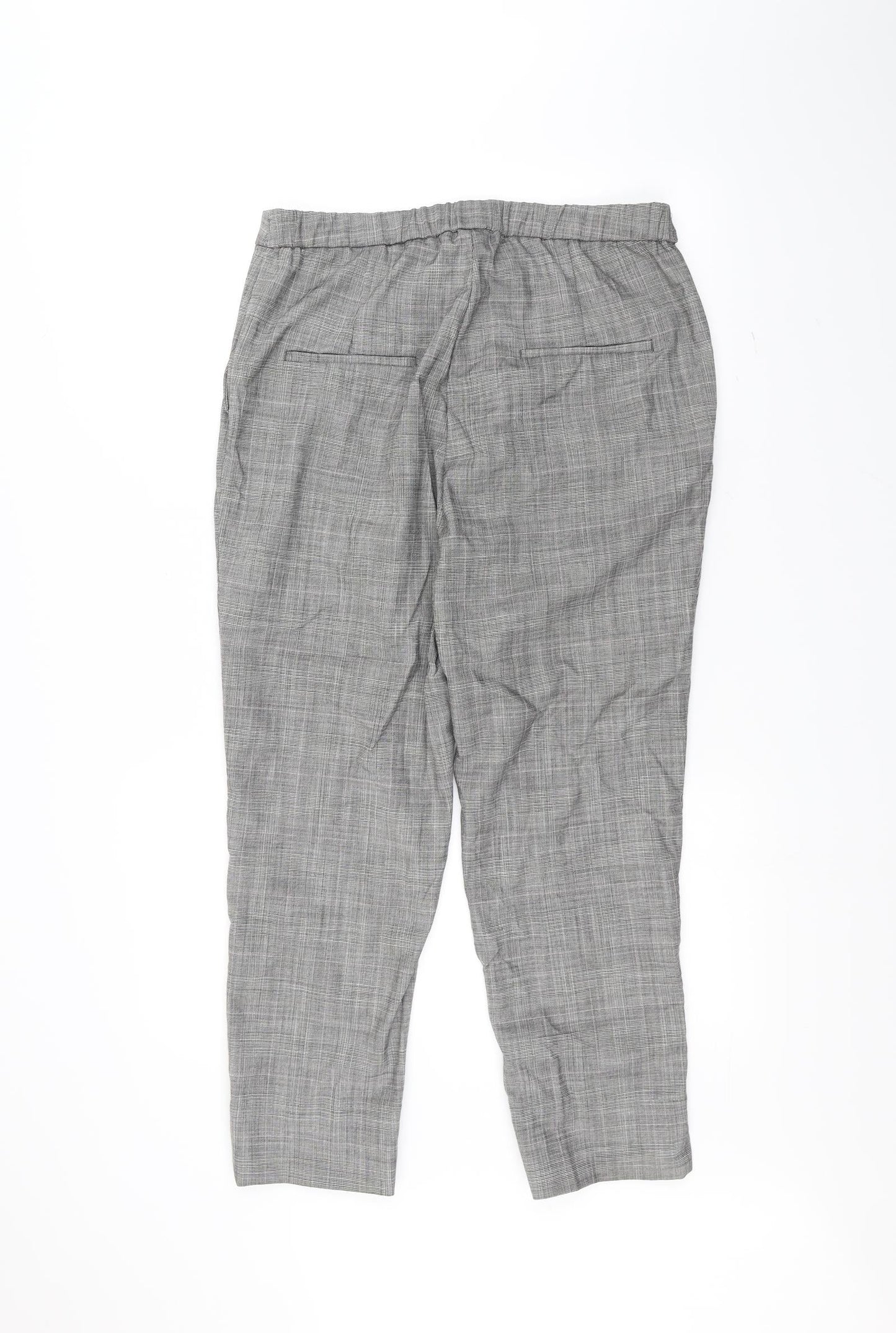 H&M Womens White   Trousers  Size 14 L24 in