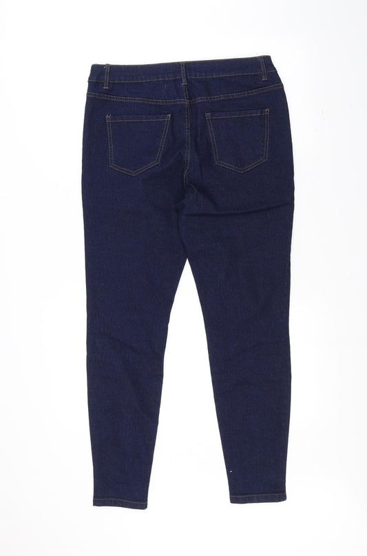 New Look Womens Blue   Skinny Jeans Size 12 L27 in