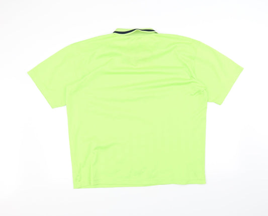 Athletic Sports Mens Yellow    Polo Size M