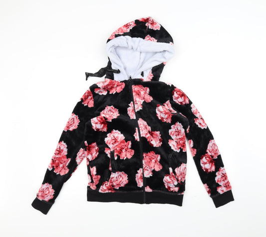 Studio Womens Black Floral  Jacket  Size 8