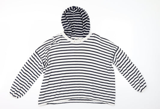 Falmer Heritage Womens Multicoloured Striped  Pullover Hoodie Size L