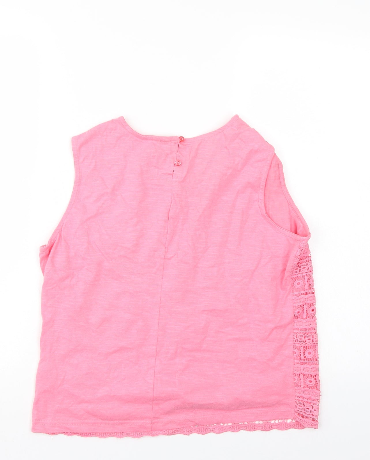 Lottie Womens Pink Geometric  Basic Blouse Size 12