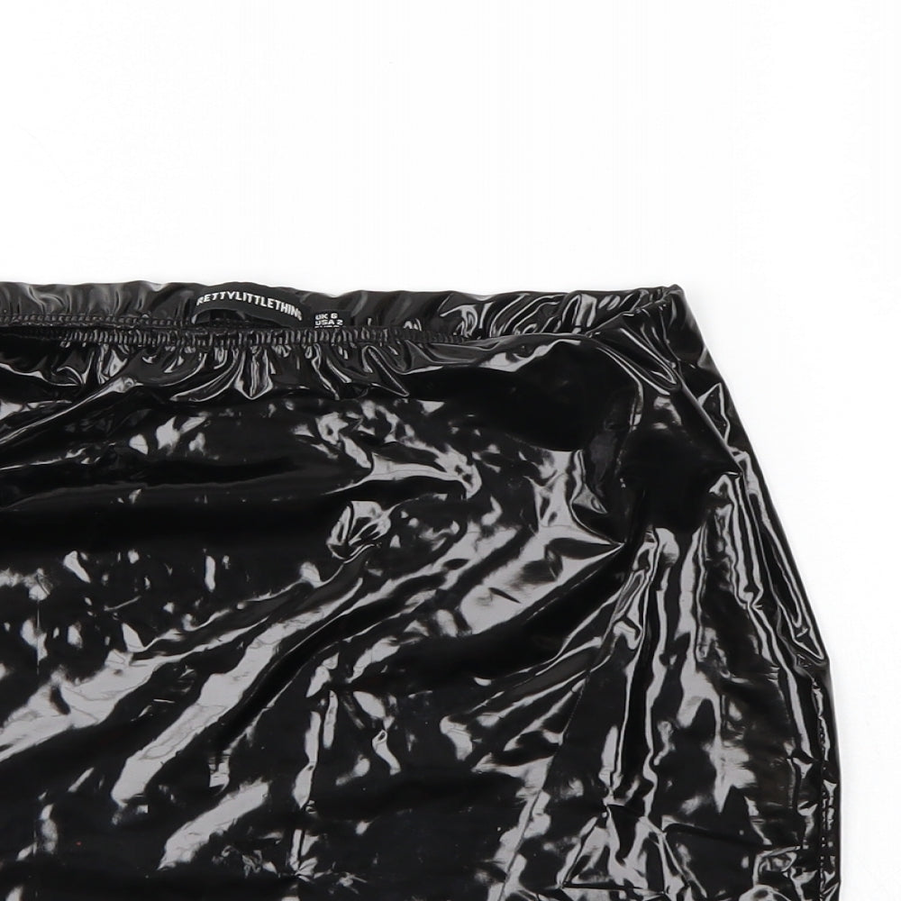 Pretty little thing Womens Black   Mini Skirt Size 6