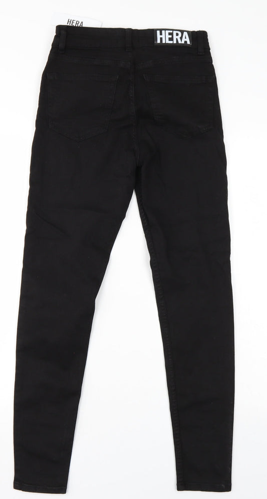 Hera Mens Black  Denim Skinny Jeans Size 26 L27 in