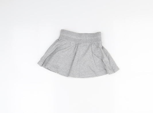 Preworn Girls Grey   Mini Skirt Size 5 Years