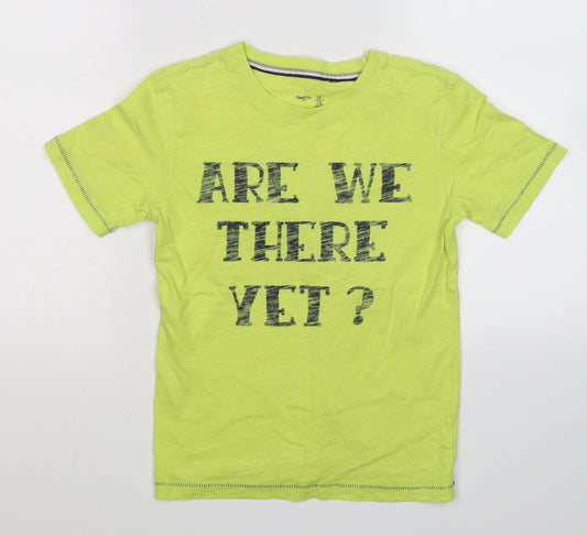 Gap Boys Green   Basic T-Shirt Size 6-7 Years