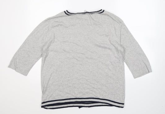 NEXT Womens Grey  Knit Pullover Jumper Size 12