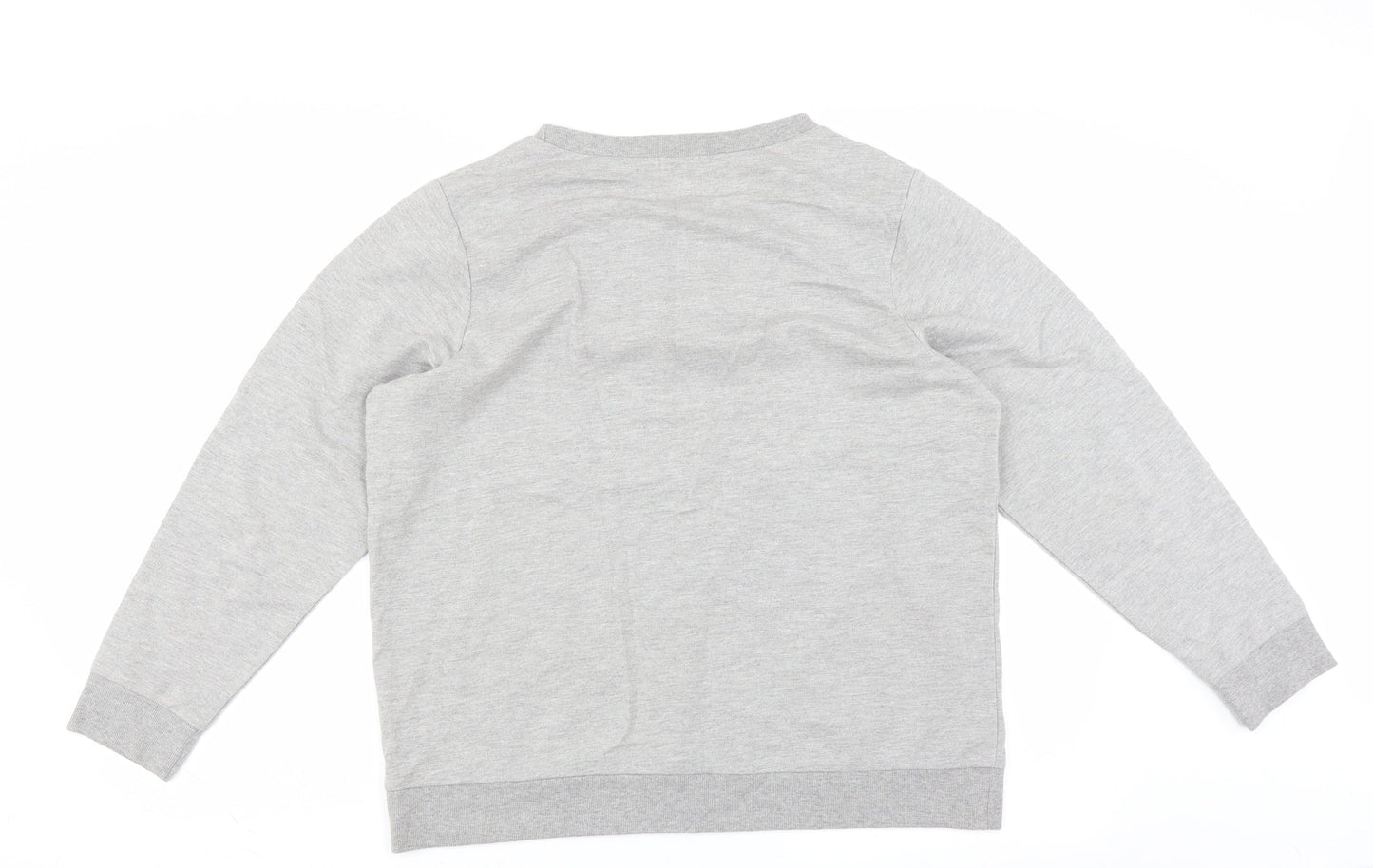 Preworn Womens Grey   Pullover Sweatshirt Size 12  - beaded neckline