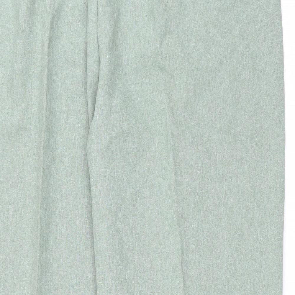 Preworn Womens Green   Trousers  Size 24 L29 in - pleated front