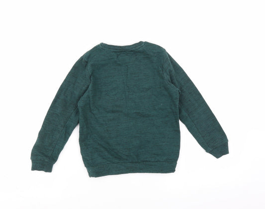 George Boys Green   Pullover Sweatshirt Size 5-6 Years  - fun fun fun