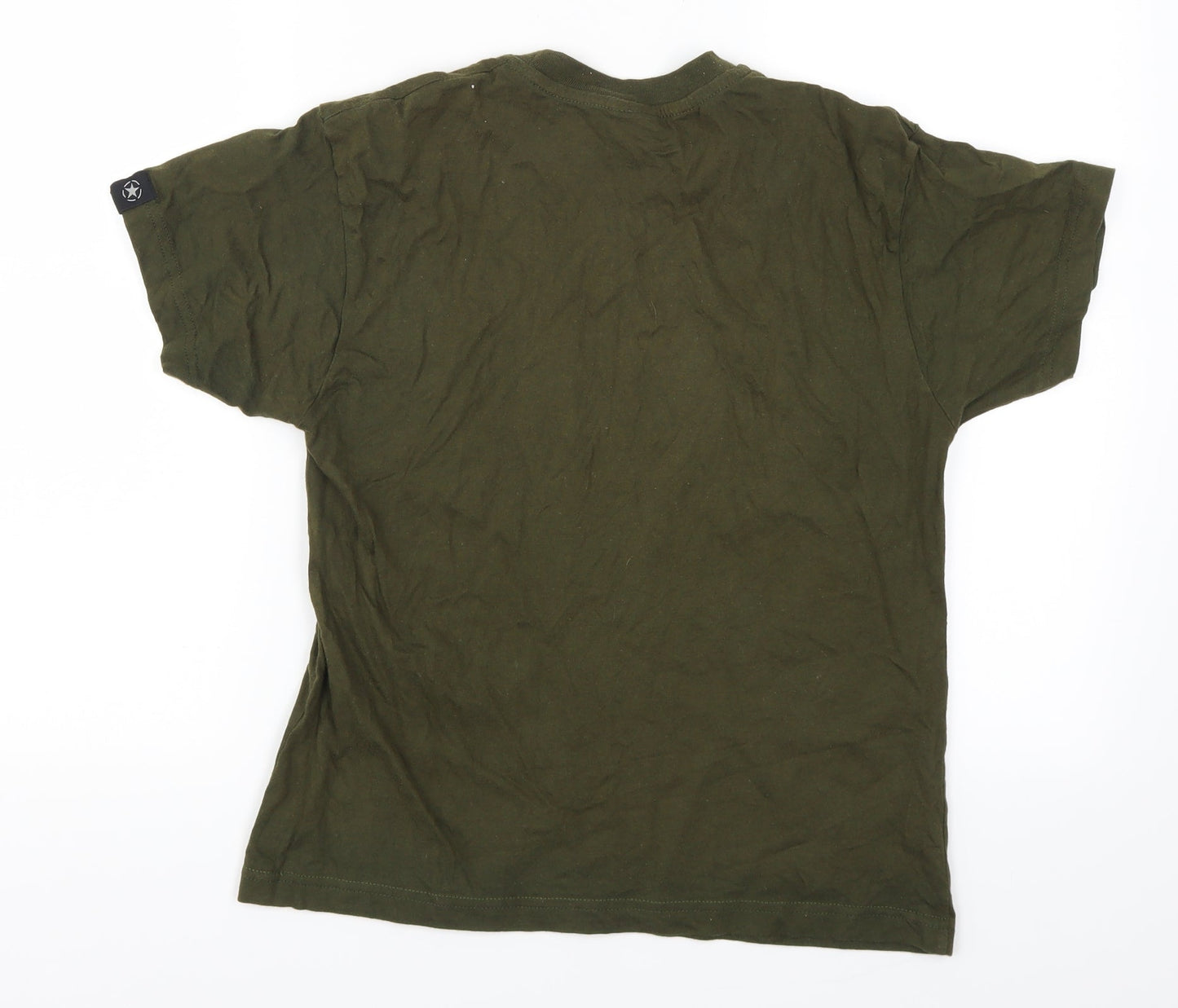 Milcom Boys Green   Basic T-Shirt Size 9-10 Years
