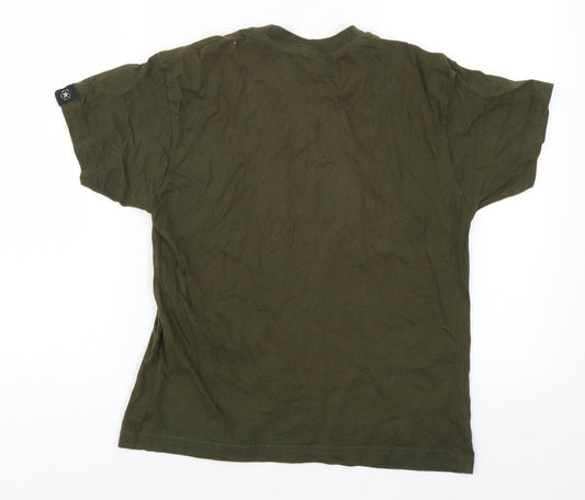 Milcom Boys Green   Basic T-Shirt Size 9-10 Years