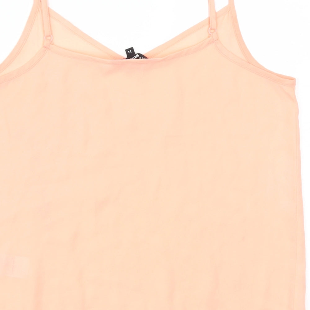 New Look Girls Pink   Basic Tank Size 13 Years