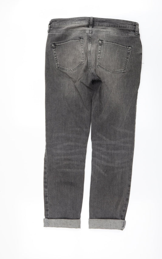 Denim & Co. Womens Black  Denim Skinny Jeans Size 10 L26 in