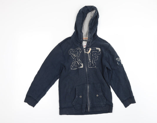 George Boys Blue   Full Zip Hoodie Size 9-10 Years