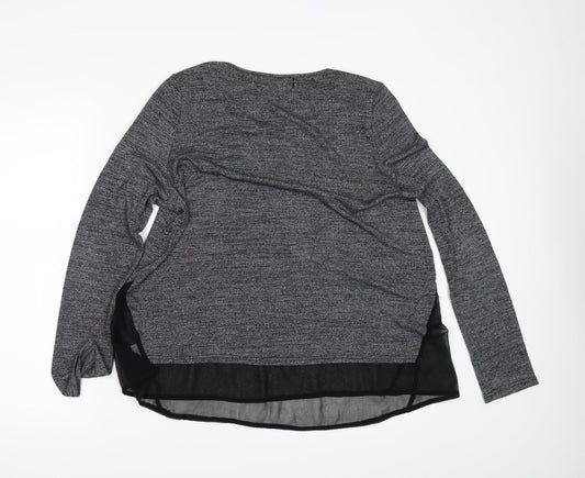 QED London Womens Grey   Tunic Blouse Size L