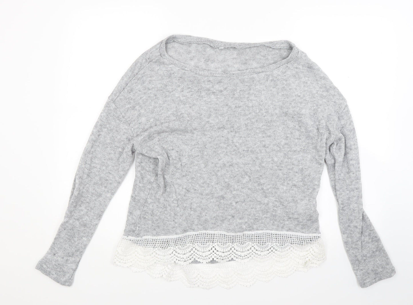 Preworn Womens Grey  Knit Pullover Jumper Size M