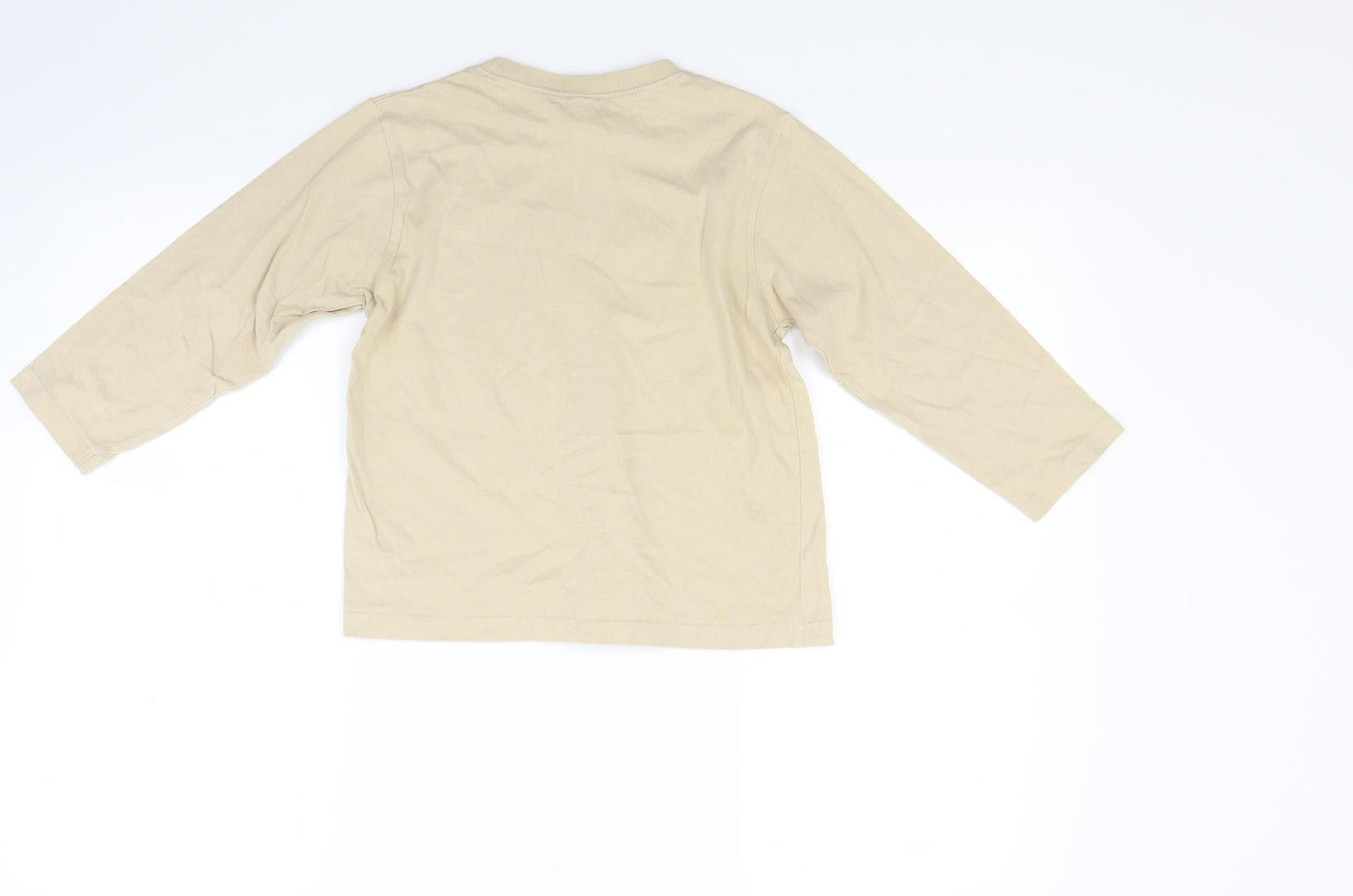 George Boys Beige   Basic T-Shirt Size 5-6 Years
