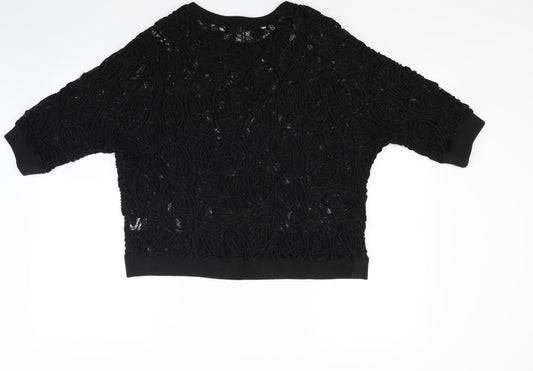 Kaleidoscope Womens Black   Basic T-Shirt Size 10