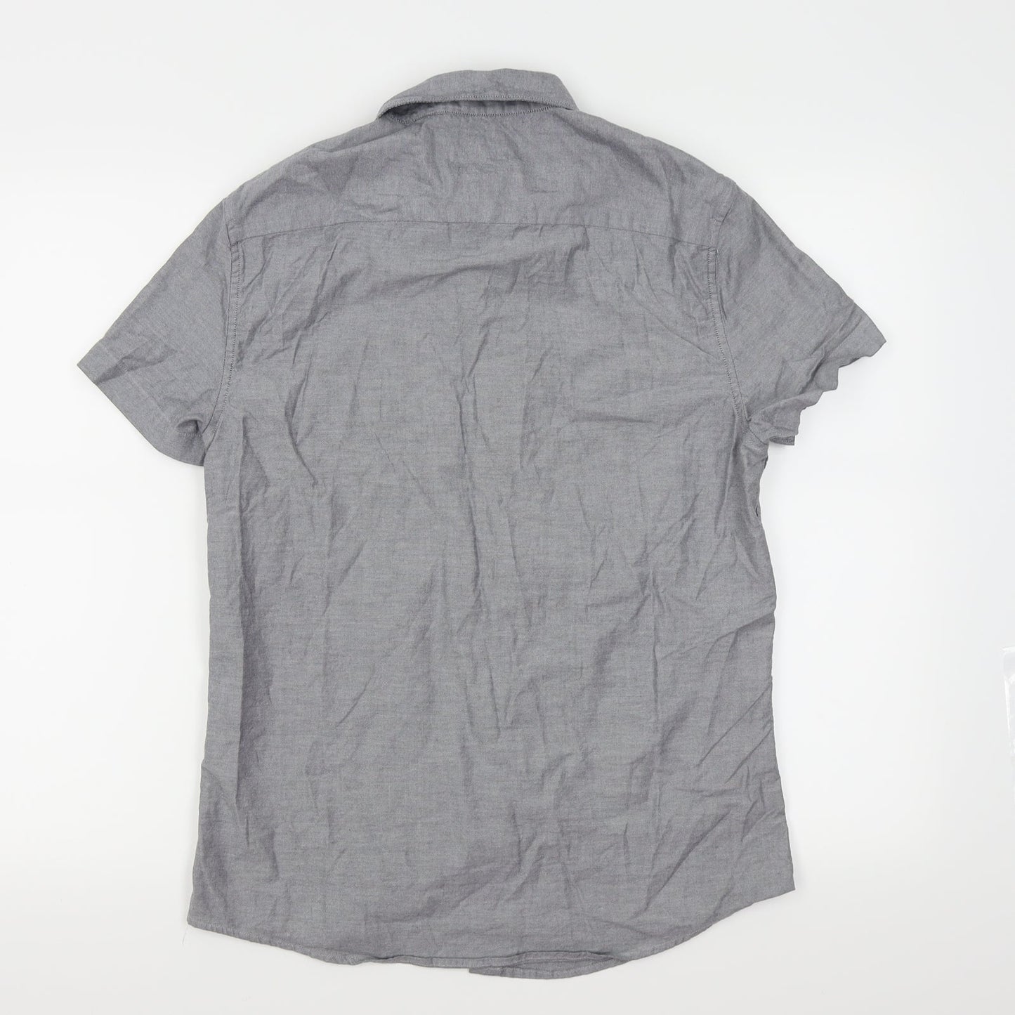 House of Fraser Mens Grey    Button-Up Size M