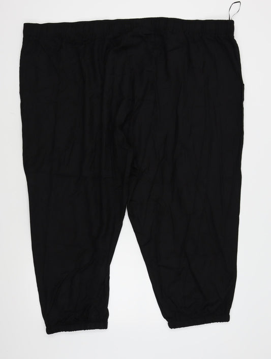 label be Womens Black   Capri Trousers Size 32 in L21 in