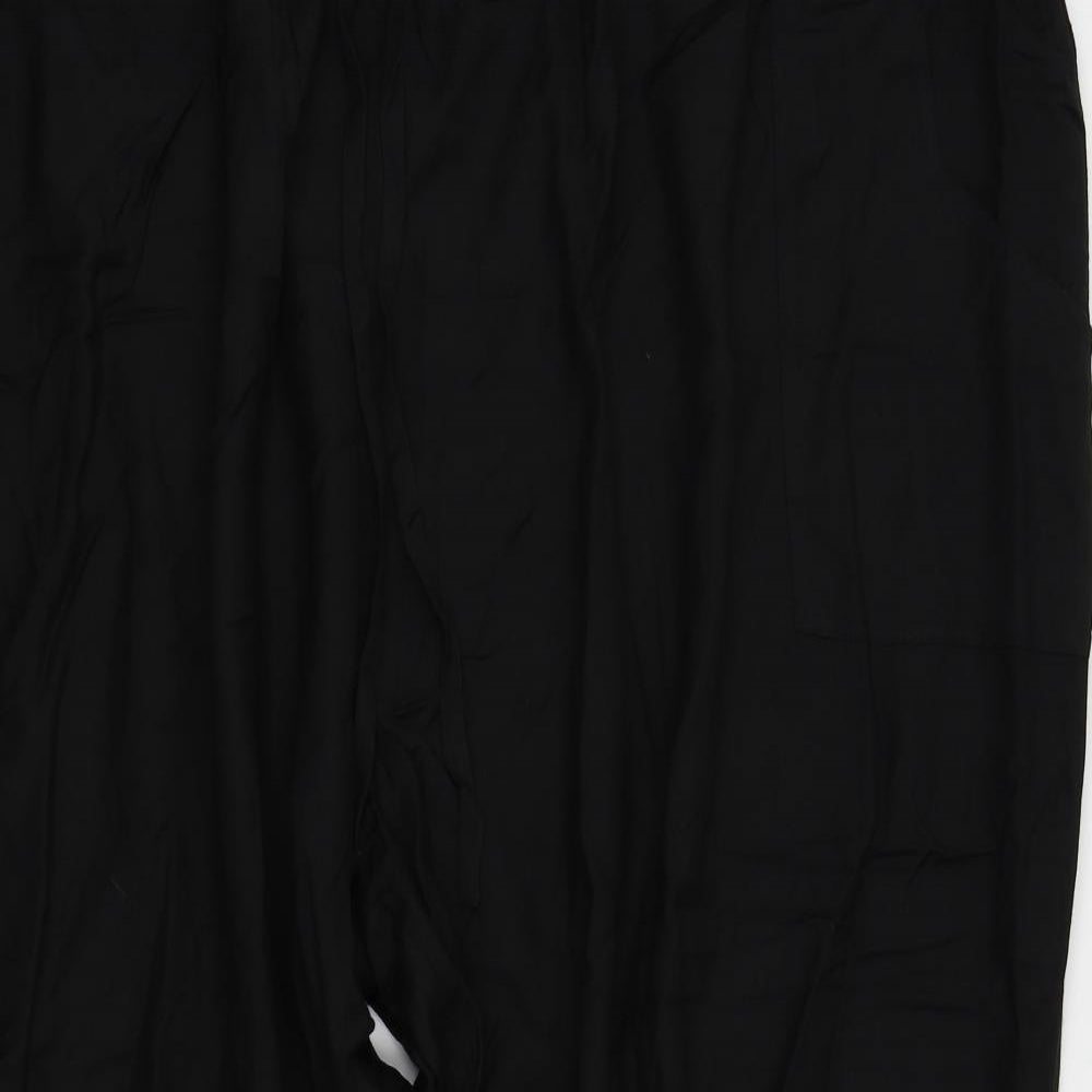 label be Womens Black   Capri Trousers Size 32 in L21 in