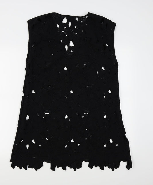 Primark Womens Black Fair Isle  Pencil Dress  Size L