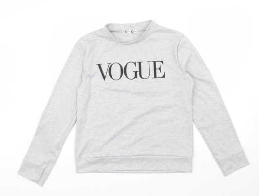 Cotton Candy Womens Grey   Pullover Jumper Size 16  - vogue