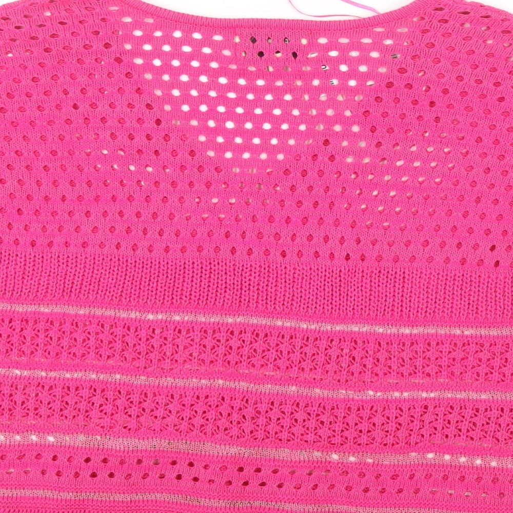 Papaya Womens Pink  Knit Pullover Jumper Size M