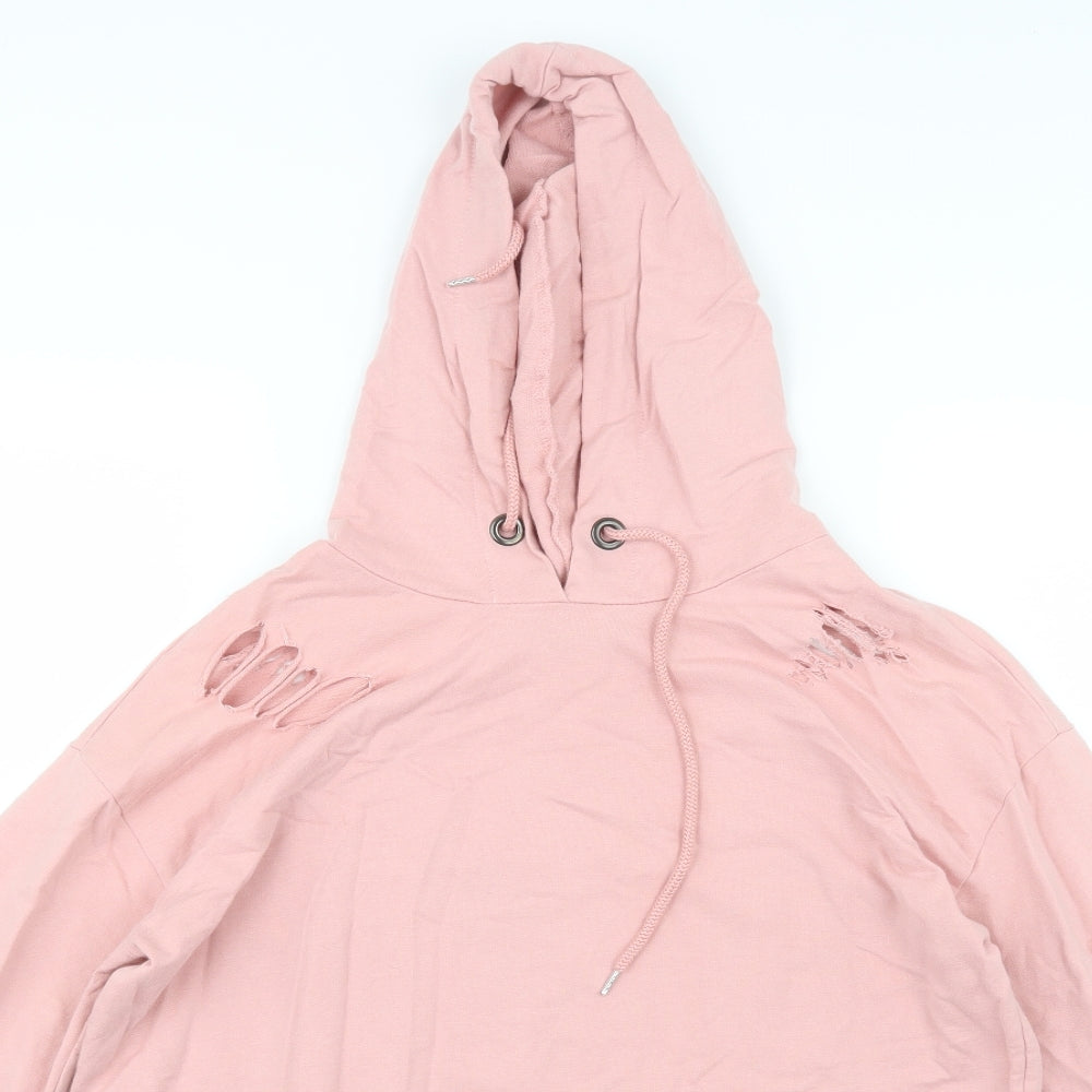 Select Womens Pink   Pullover Hoodie Size 10