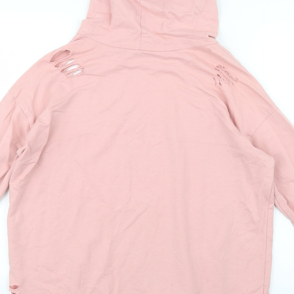 Select Womens Pink   Pullover Hoodie Size 10